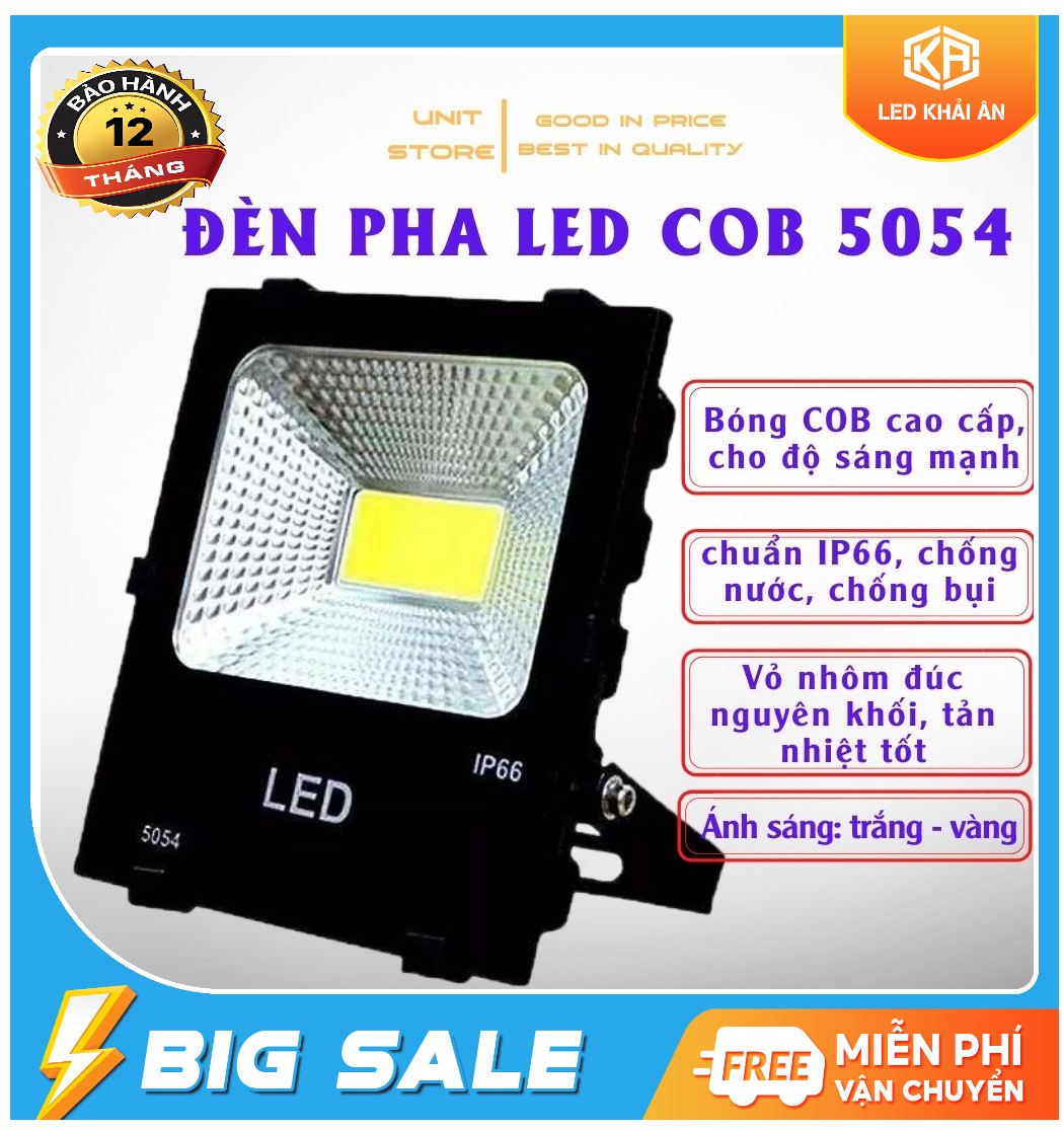 Đèn pha led COB 20W cao cấp chống nước ( Đủ wat)