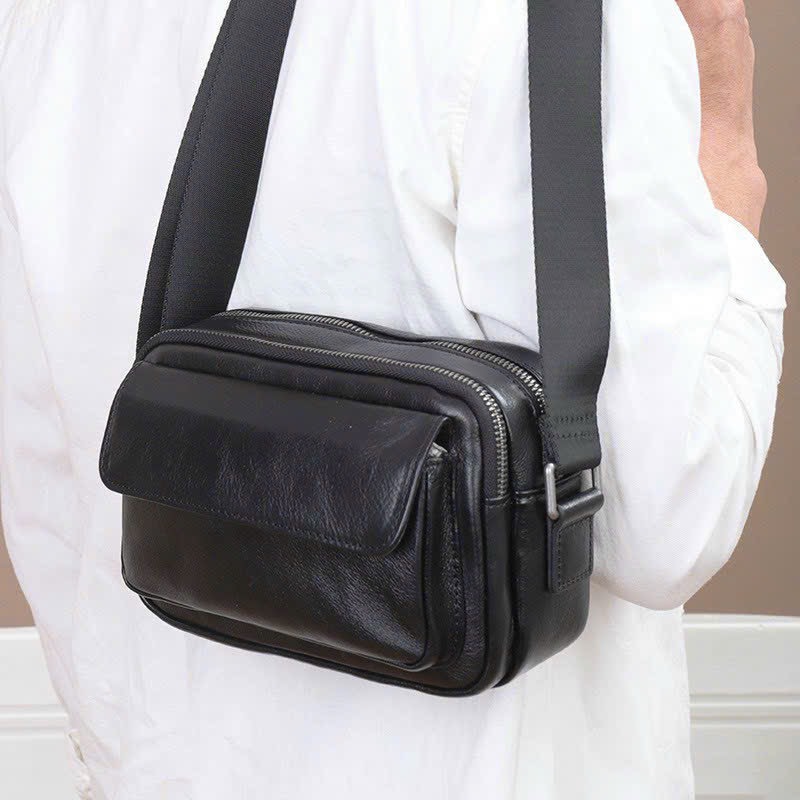 Túi đeo chéo nam nắp gập thời trang