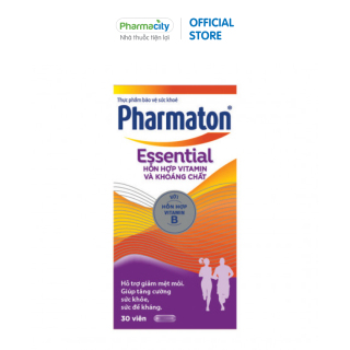 Viên uống bổ sung vitamin tổng hợp và khoáng chất Pharmaton Essential (Hộp 30 viên) thumbnail