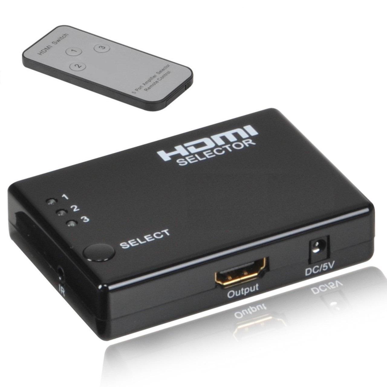 Hub 3 HDMI ra 1 HDMI - có Remote