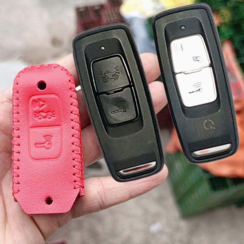 Honda sh, vision ,lead ,sh mode chìa đời 2021 mẫu mới bao da chìa khoá handmade loại 2 nút bấm - mt 2022