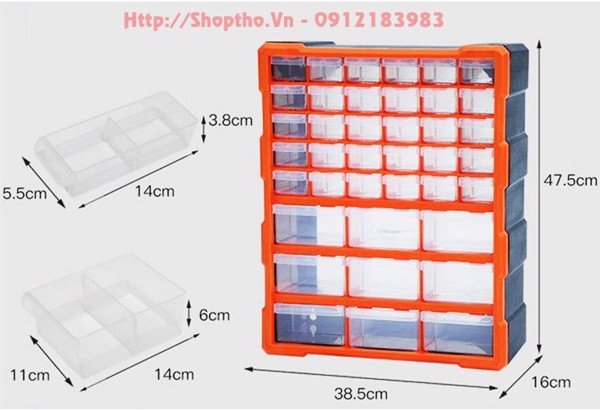 Tủ đựng linh kiện điện tử, đồ chơi lego