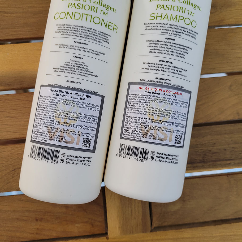 Dầu gội xả kích thích mọc tóc Biotin & Collagen 1000ml