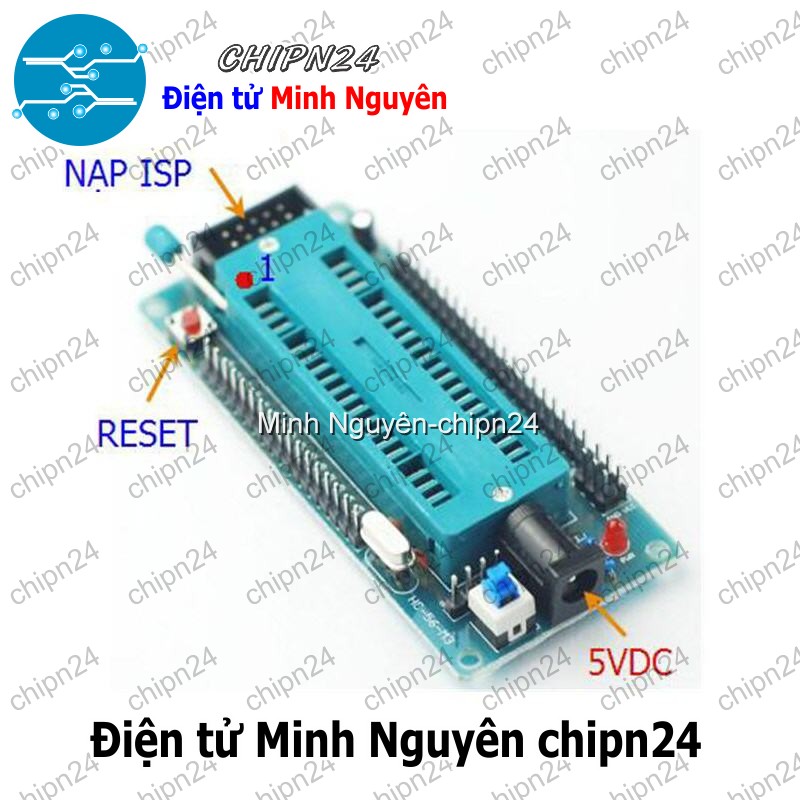 [1 mạch] (A28) KIT 8051 Mini V1 (có cổng nạp ISP)