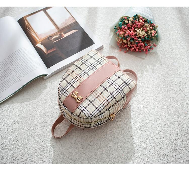 [HCM]Balo nữ mini caro cực dễ thương AT11