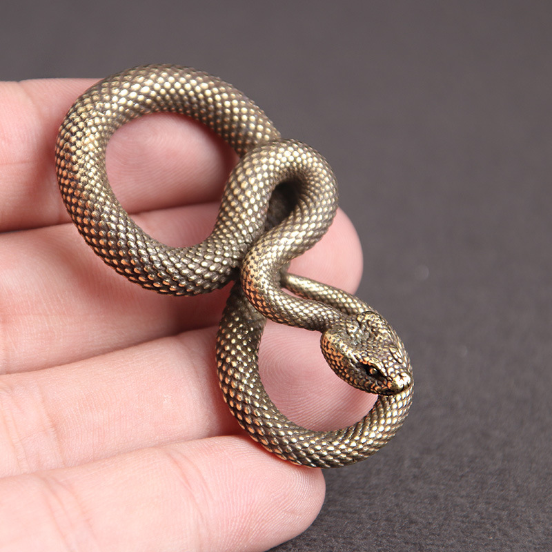 Tượng Phong Thủy Hình Con Rắn (Kích Thước: 5.2cm x 1.3cm)