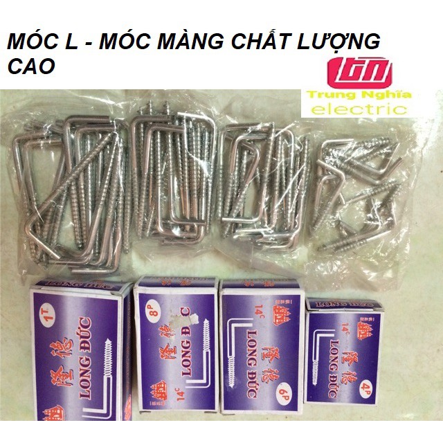 1 hộp móc l / móc màng cao cấp long đức