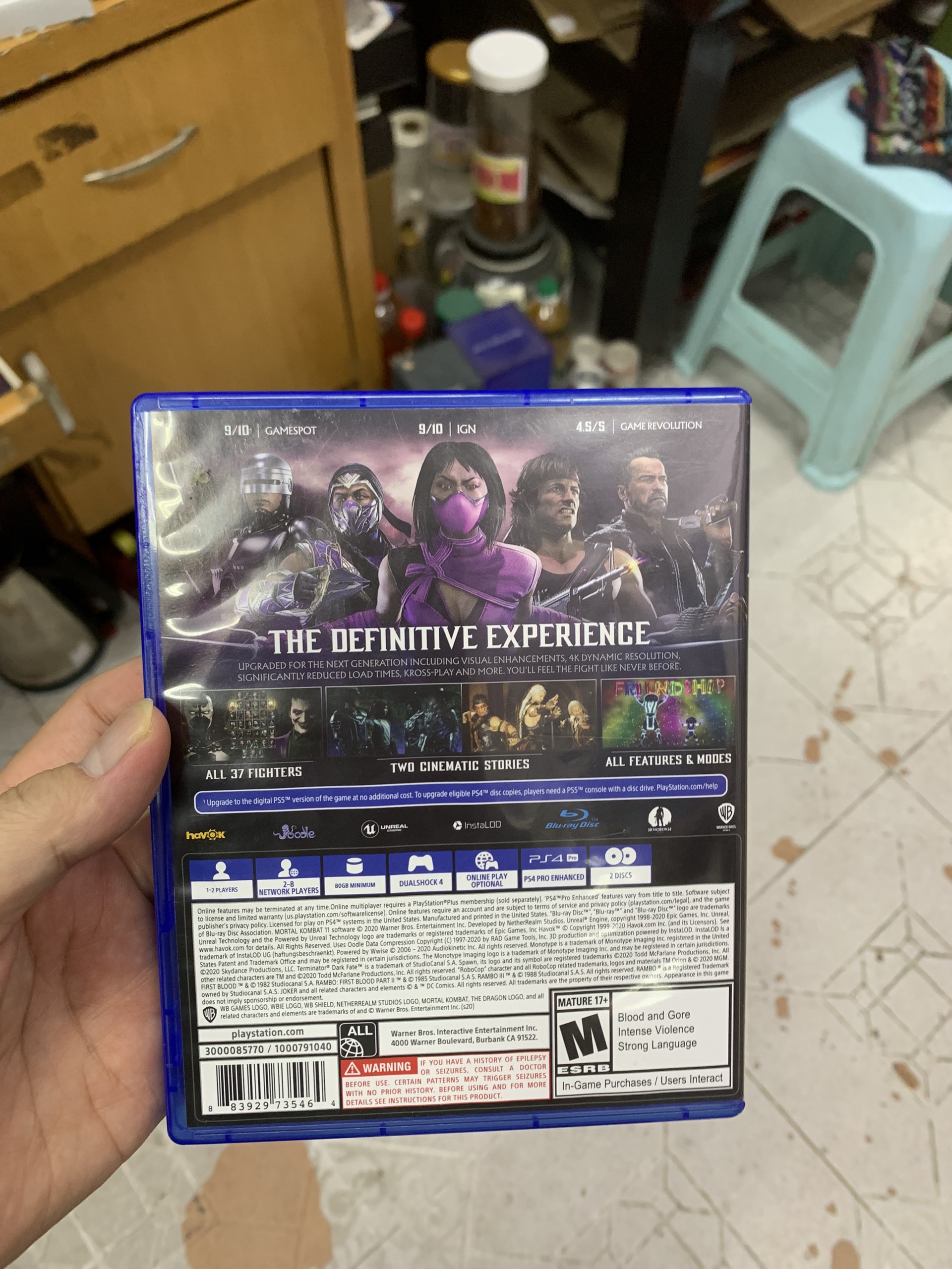 Đĩa Game Ps4 Mortal Kombat 11 Ultimate