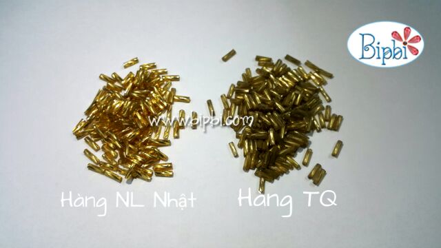 Cườm ống xoắn màu đen ánh chì
