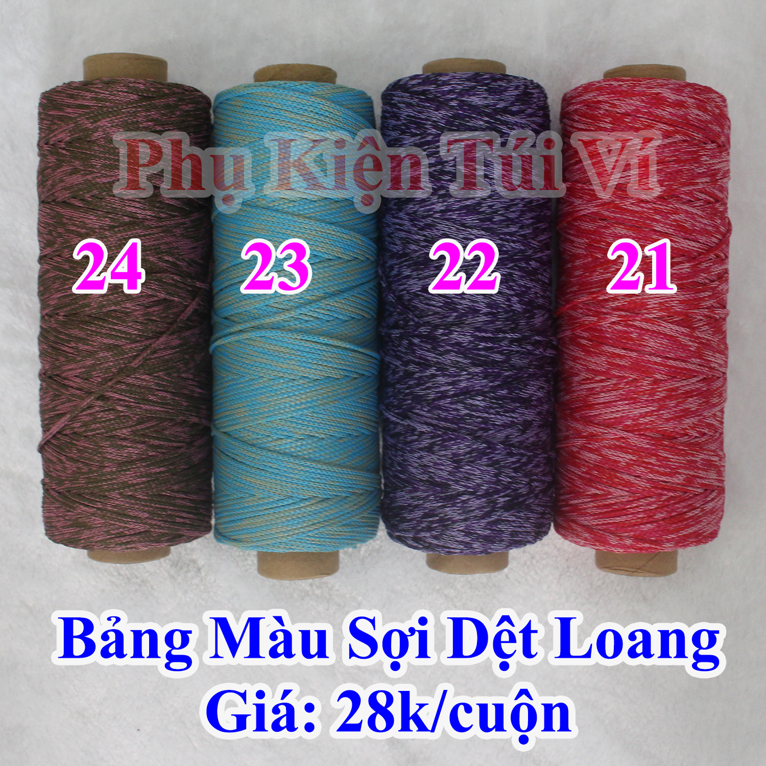 Sợi Dệt Loang (Mã Màu: 01- 30)