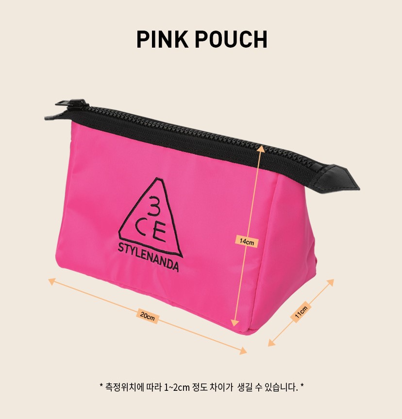 Túi đựng đồ trang điểm 3CE Pink Pouch