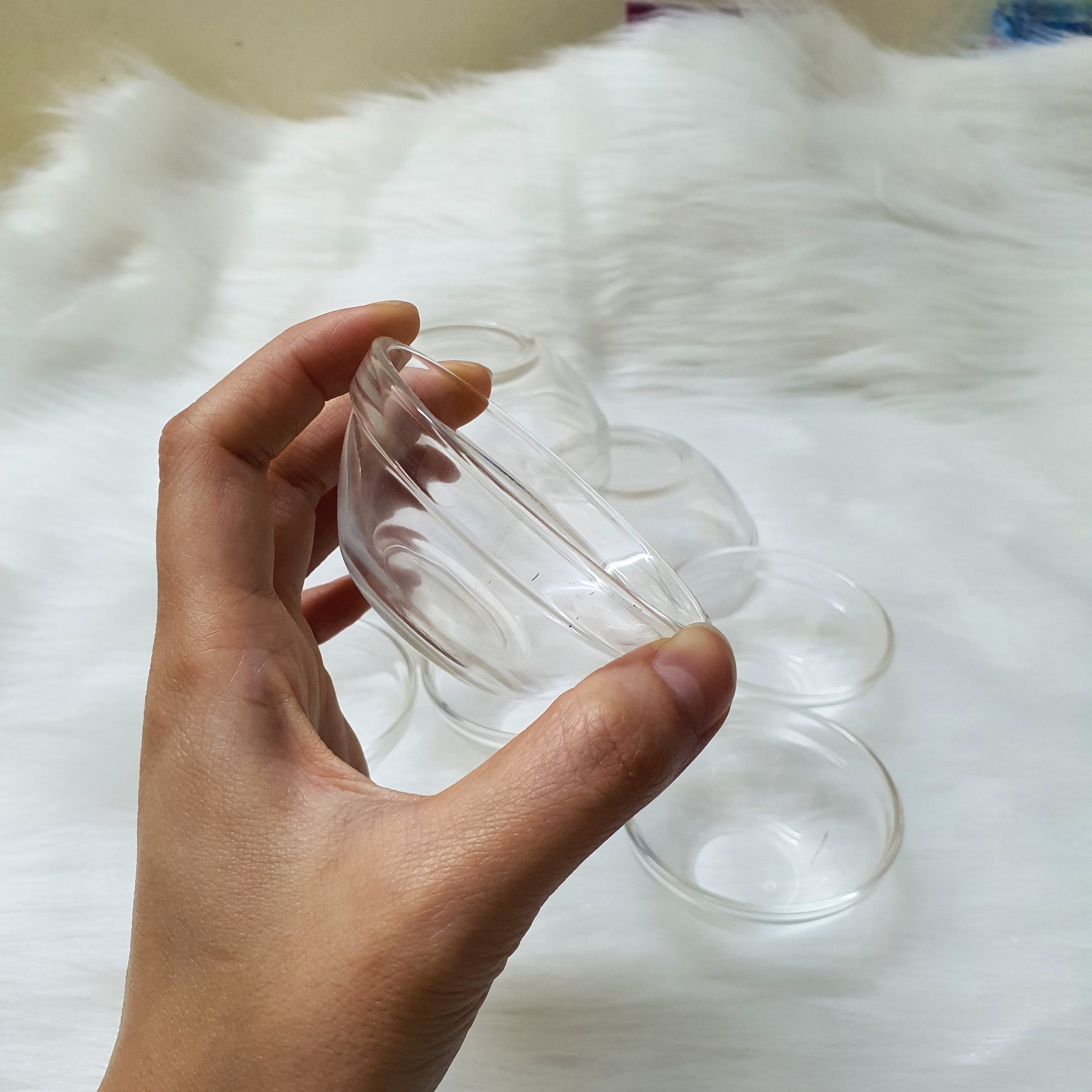 Bát thủy tinh trộn mặt nạ, bát peel, chổi peel