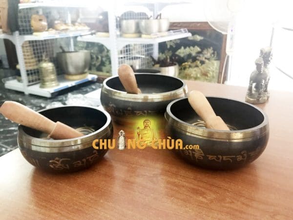 Chuông xoay Nepal Tây Tạng 17.5cm
