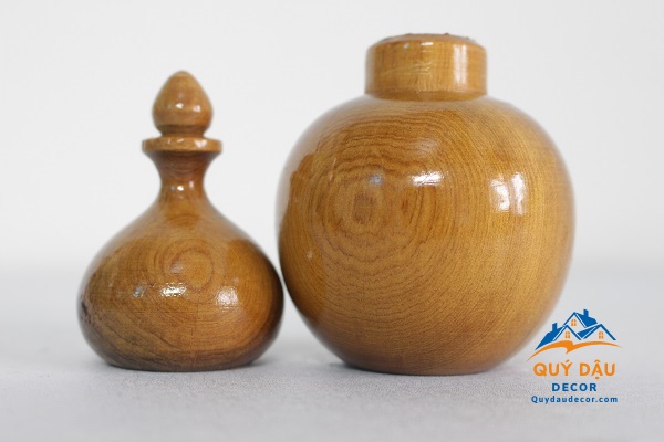 Lọ Đựng Tăm gỗ Bách Xanh Cao Cấp