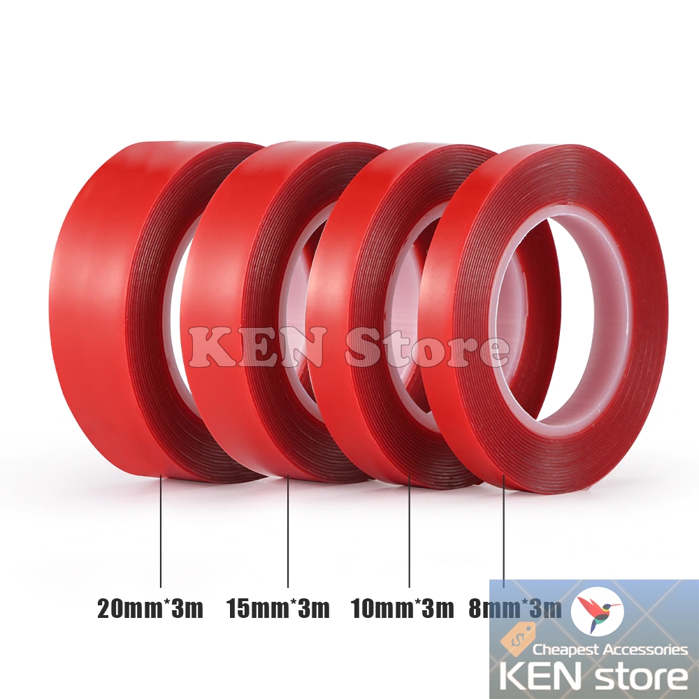 Cuộn băng keo 2 mặt Acrylic trong suốt siêu dính