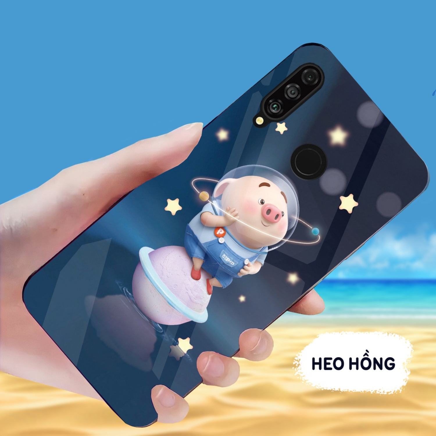 Ốp lưng huawei p30 lite, nova 4e mặt kính gương sáng bóng, thời trang