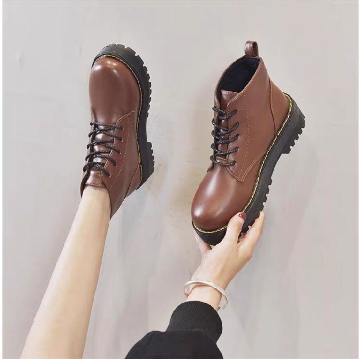 Giày ulzzang,Bốt nữ,Boots basic 4p hàng cao cấp bán chạy nhất hiện nay