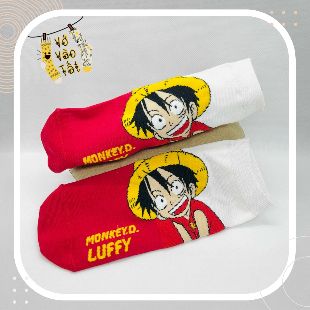 TẤT/ VỚ CỔ NGẮN CƯỚP BIỂN LUFFY ONE PIECE