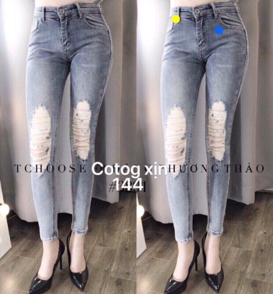 Quần jean nữ 9 tấc co giãn dáng Đẹp BẢOTRANG 247