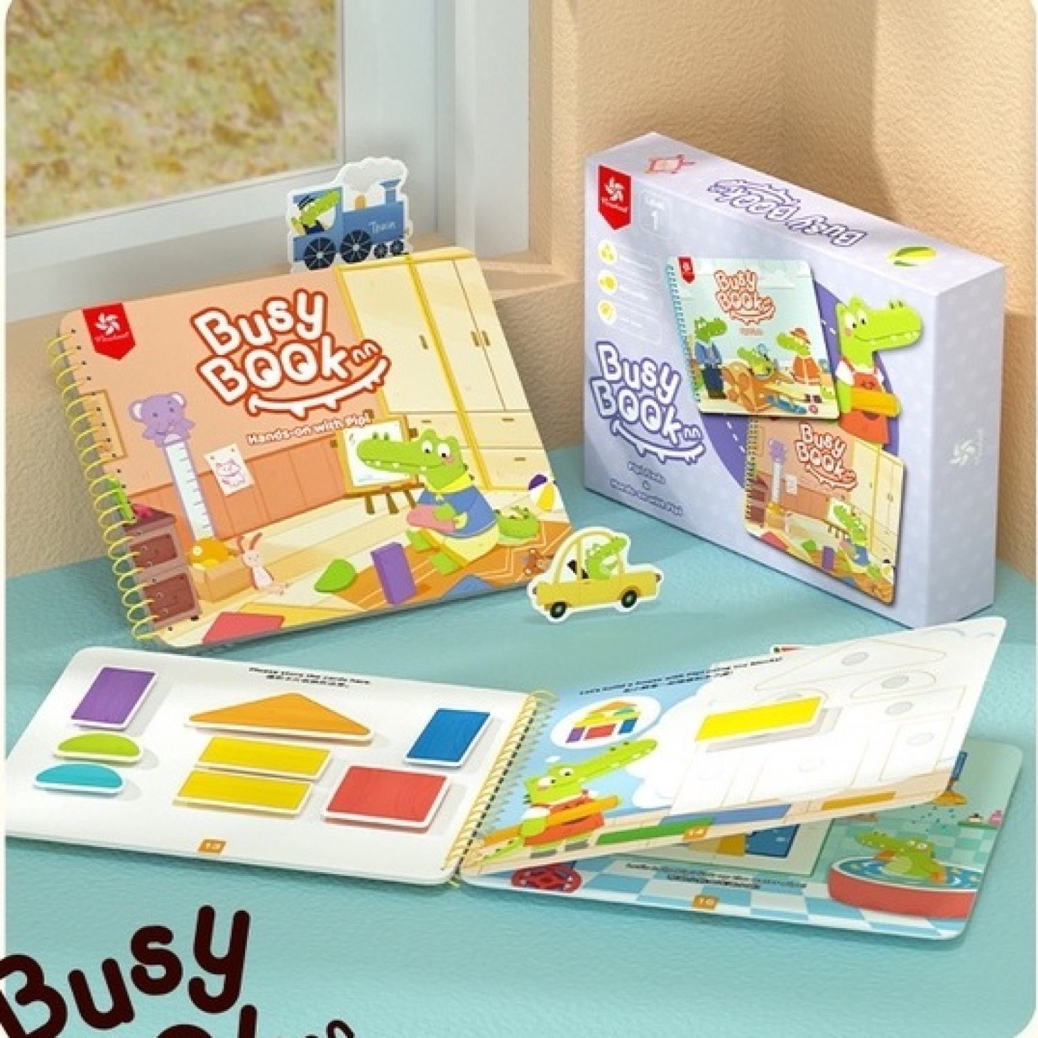 Bóc dán thông minh, busy book - 5 cấp độ - chính hãng pinwheel- đồ chơi đầy nhà