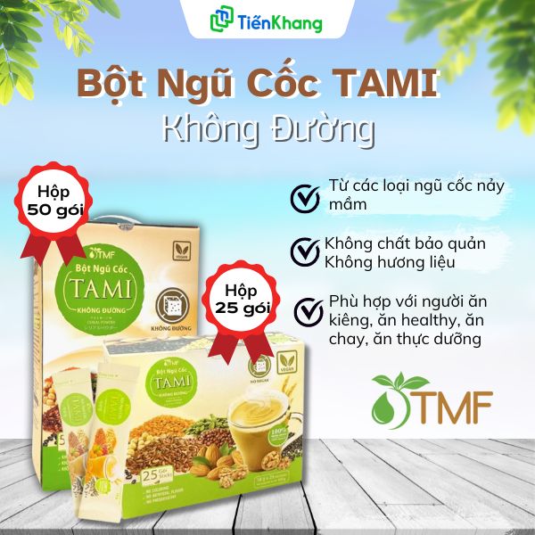 Bột Ngũ Cốc Tami (không đường)