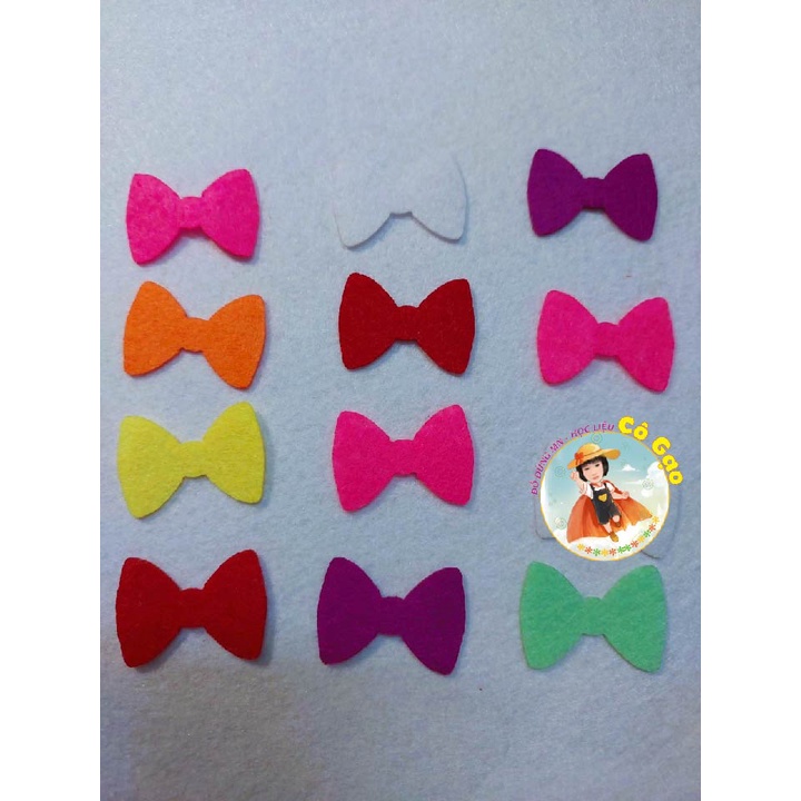 SET NƠ VẢI NỈ TRANG TRI MAM NON, THIEP