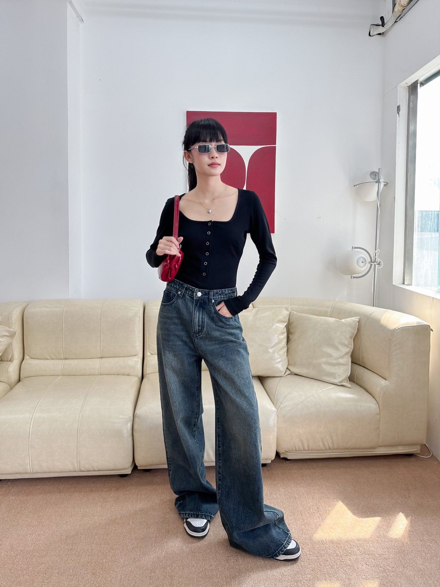 KIDO - Quần jean ống rộng HARRIS JEANS