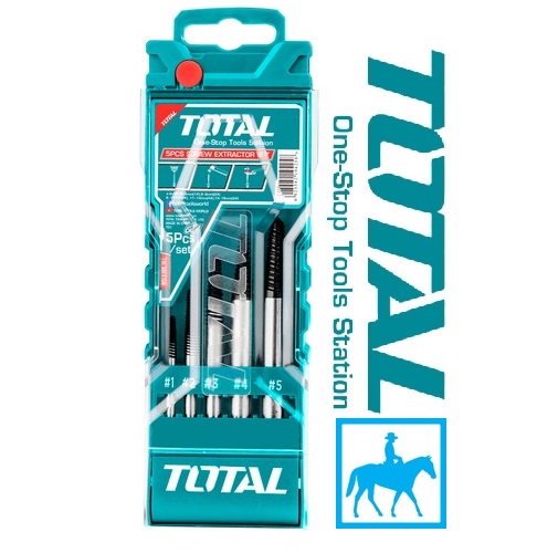 Bộ 5 mũi taro lấy ốc gãy TOTAL Chính hãng TACSE0056 ASE008