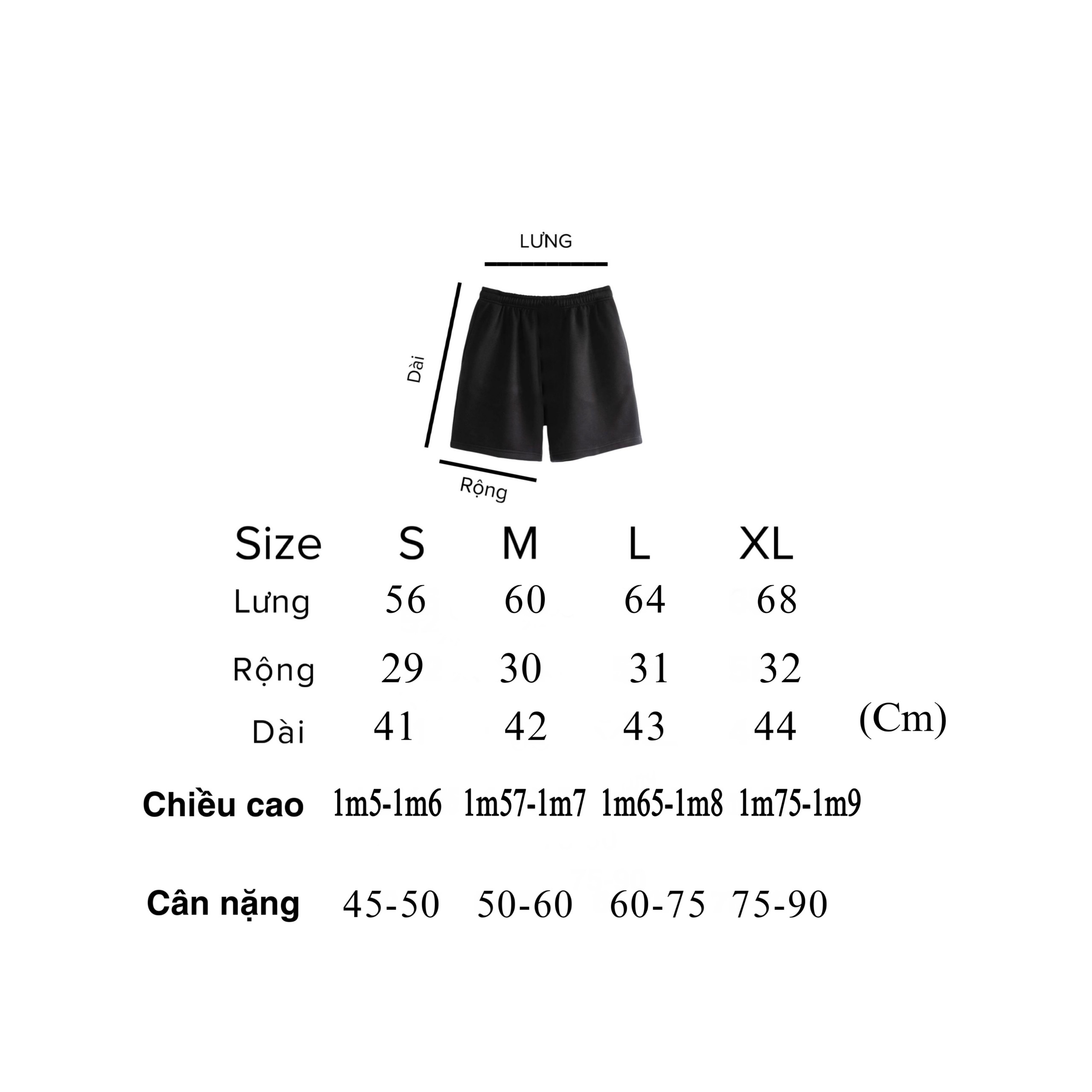 Quần short cotton da cá cao cấp / TUNUSCLO