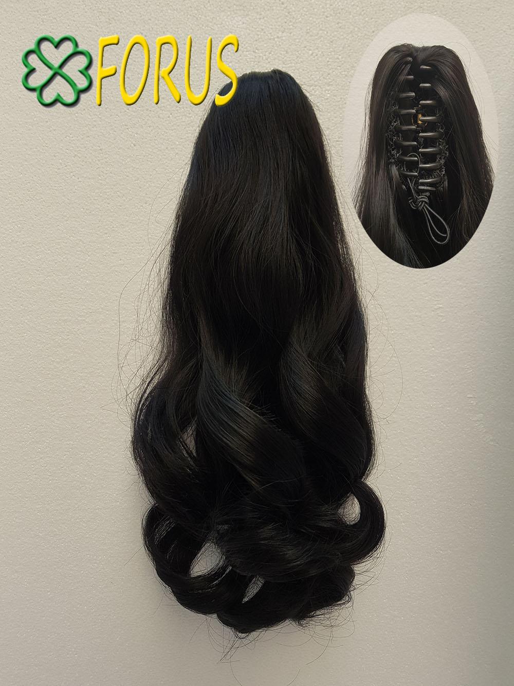 Tóc giả kẹp ngoạm N52 dài 36-38cm ❤️FREESHIP❤️ ngoạm xoăn tóc giả nữ, quặm tóc giả xoăn lửng, kẹp ngoạm tóc giả, tóc giả nữ kẹp ngoạm Sỉ 55k