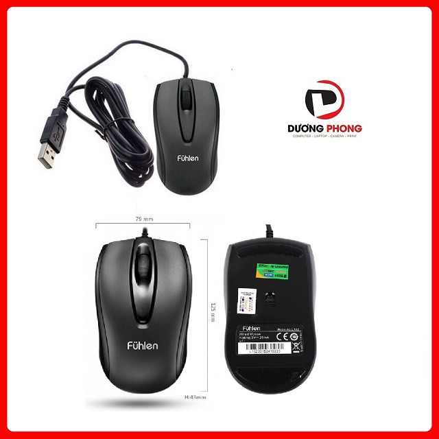 Chuột có dây Fuhlen L102 USB