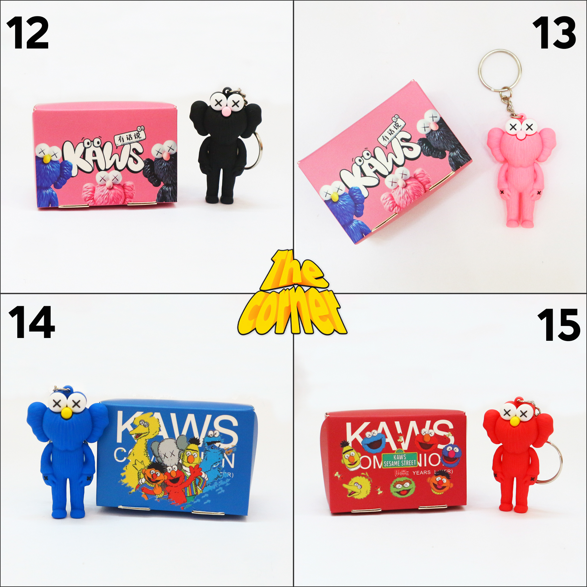 Móc khóa hoạt hình KAWS [Full Box]