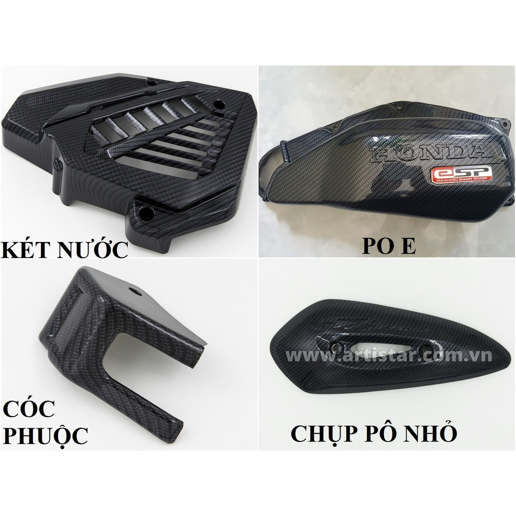 Ốp trang trí SH Mode 2013-2019 Carbon Artistar