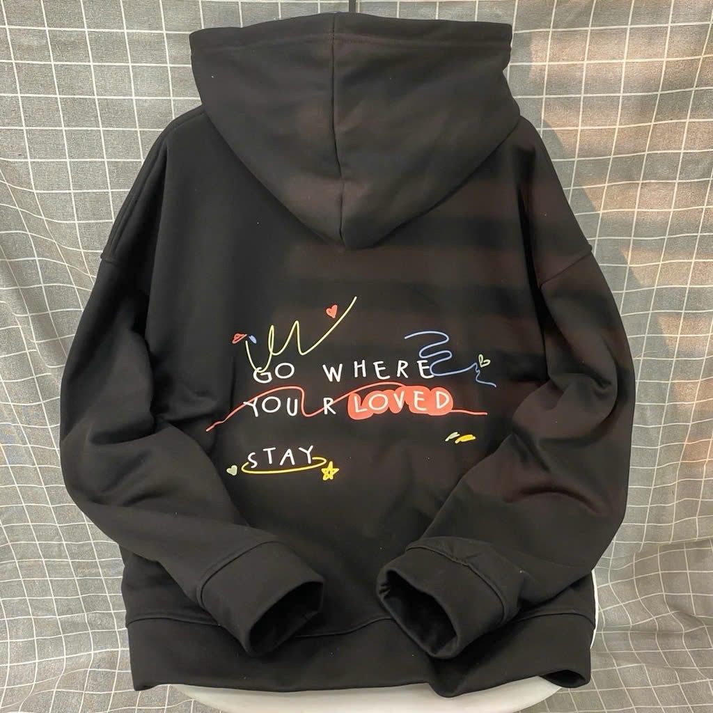 Áo khoác hoodie zipper dây kéo hình your love cực xinh chất vải nỉ bông mềm mịn cực ấm siêu hot