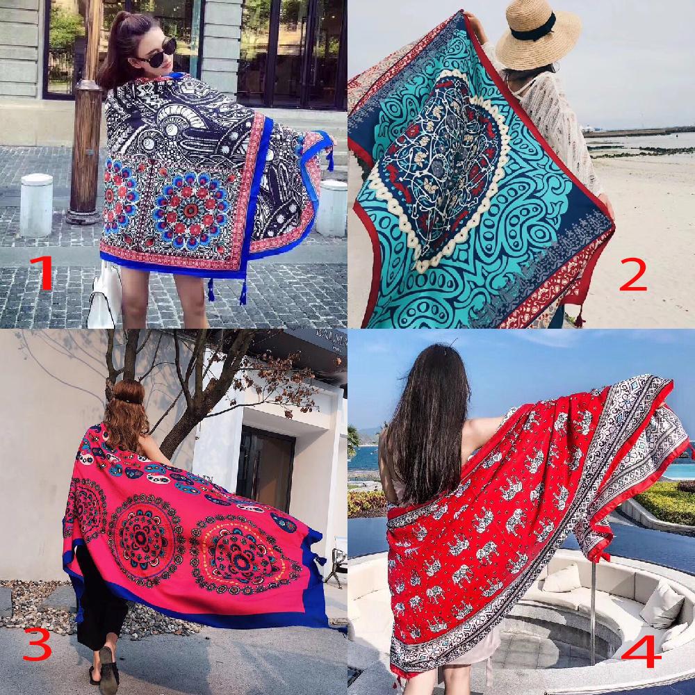 [HCM]Khăn Choàng Thổ Cẩm Đi Biển ( Khăn Xô Thổ Cẩm )