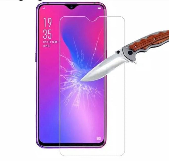 Kính cường lực trong suốt cho Oppo A7 (Kèm miếng lau)