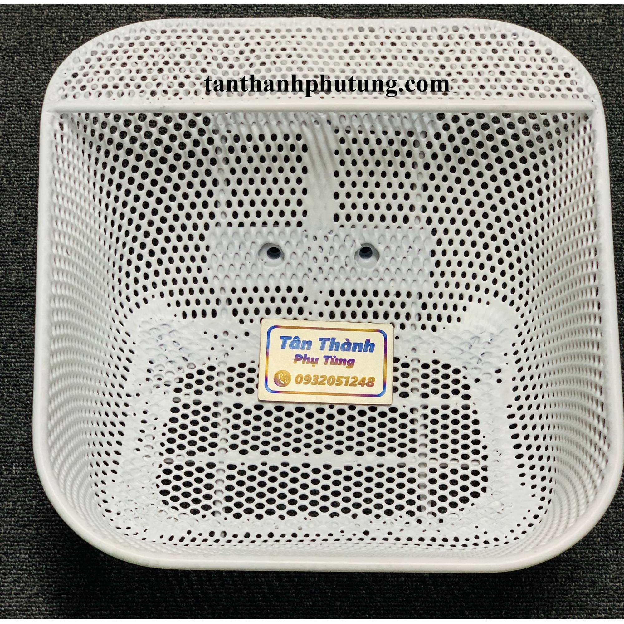 Rổ Thái Wave nhỏ, Wave ZX màu trắng 1 lỗ trên 2 dưới