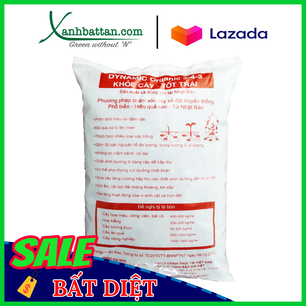 Phân Hữu Cơ Nippon Yoki Nhật Bản (Phân Gà Nhật) Túi 1 Kg