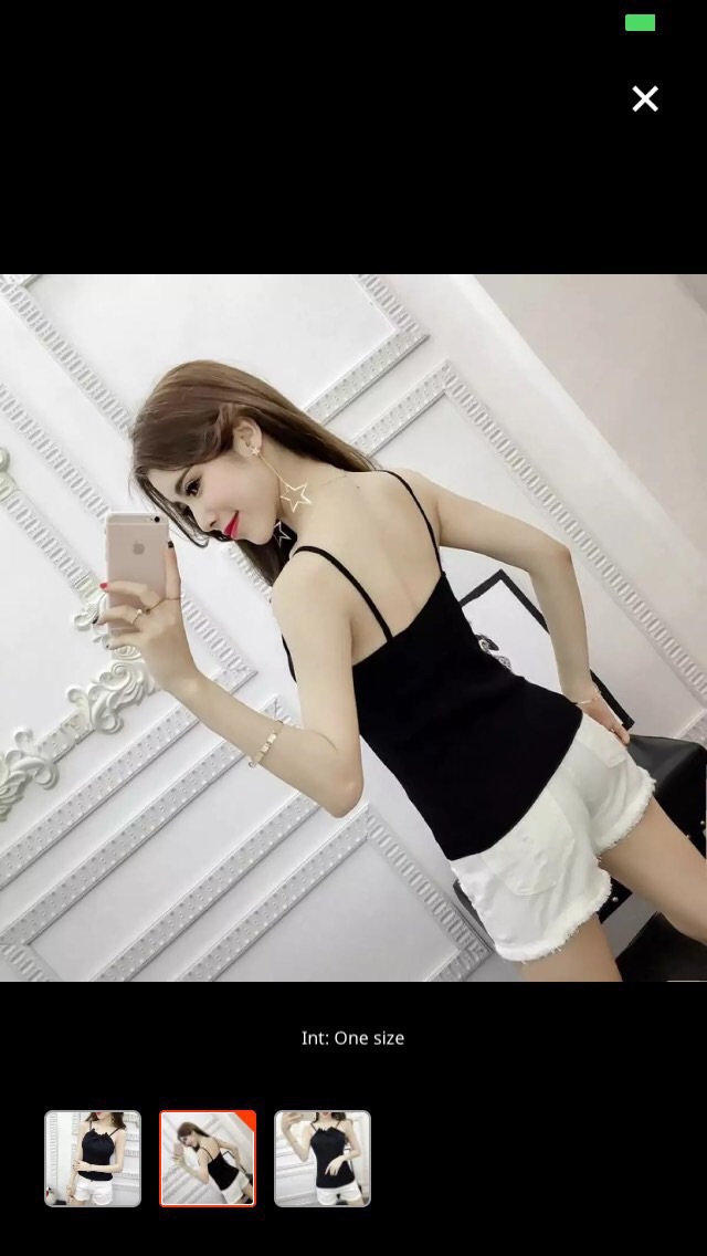 [HCM]Áo 2 dây cổ bèo có mút ngực