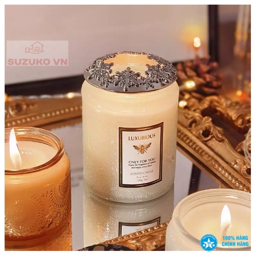 Nến thơm tinh dầu không khói để trong phòng
