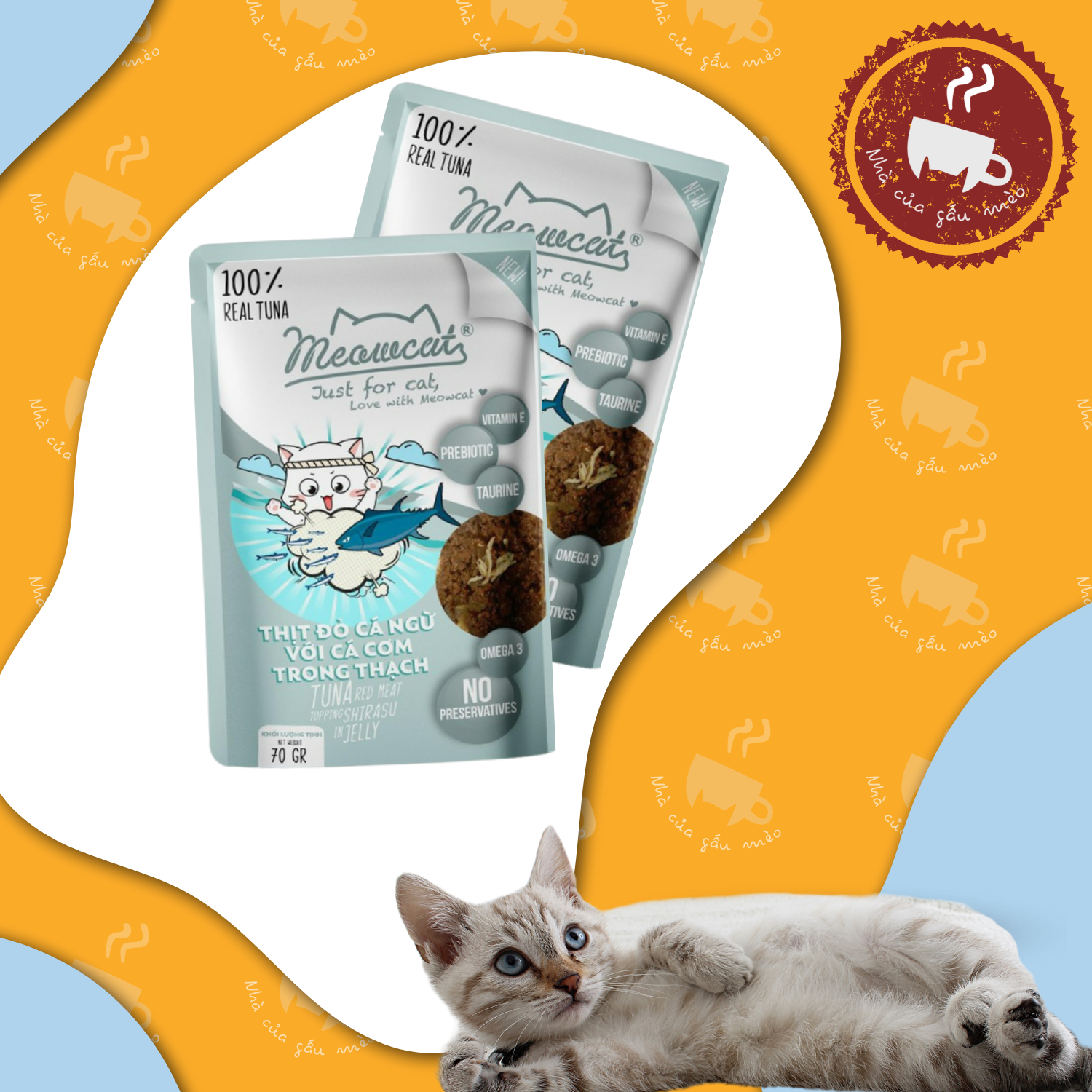 Pate Meowcat cho mèo 70g