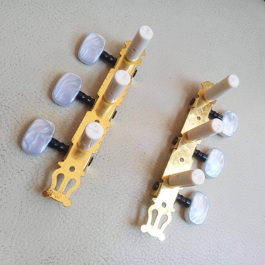 Bộ khóa đàn guitar Classic bằng sắt mạ màu vàng gold - Machine heads guitar Classic - Duy Guitar Store phụ kiện nhạc cụ đàn ghita