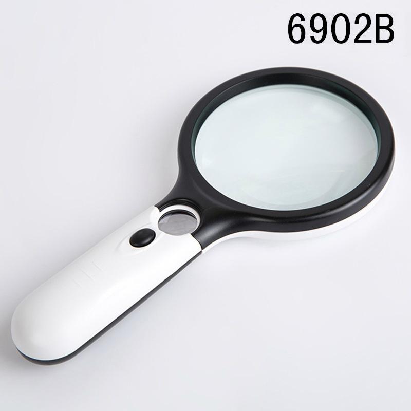 Kính lúp 6902A-B có đèn led, Kính soi phóng to có đèn chiếu sáng