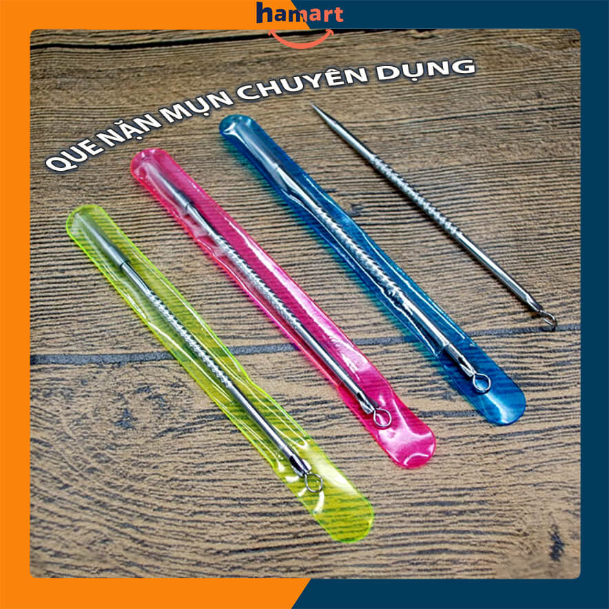 Cây Nặn Mụn Trứng Cá 2 Đầu Que Nặn Mụn Inox Tiện Lợi