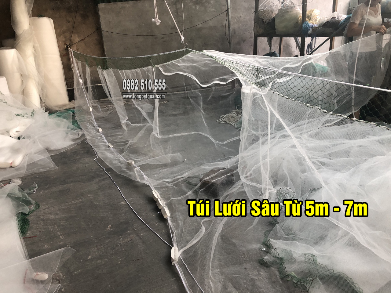 Lưới Vét Cá Dài 10m,15m,20m Cao 2m