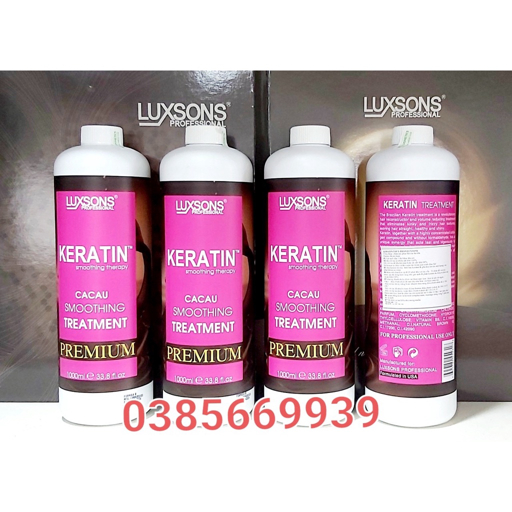 KERATIN LUXSONS SUPER PRODUCT FOR RECOVERY BRANDED FIRE SUN SUPER LABEL 1000ml