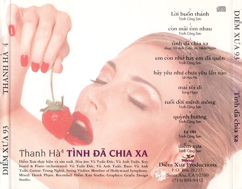 Bộ 08CD ca nhạc do Thanh Hà thể hiện