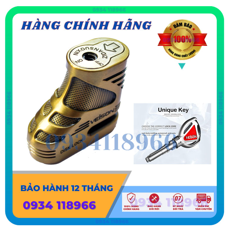 Ổ Khóa Đĩa Xe Máy Chống Trộm Veision