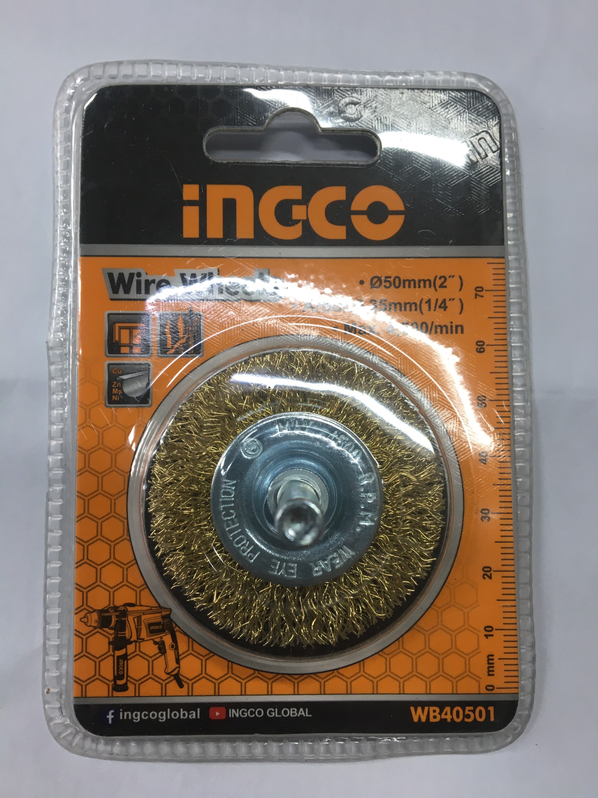 Bánh cước Ingco có cán 50mm WB40501