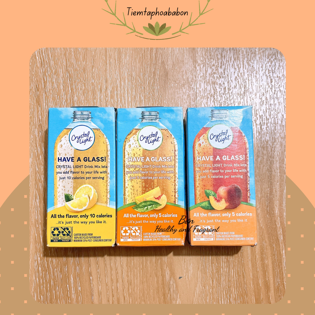 🍑 Crystal Light 🍑 Bột Pha Nước Trái Cây Crystal Light Gói Nhỏ 🍑 1 gói 🍑